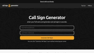 Call sign generator